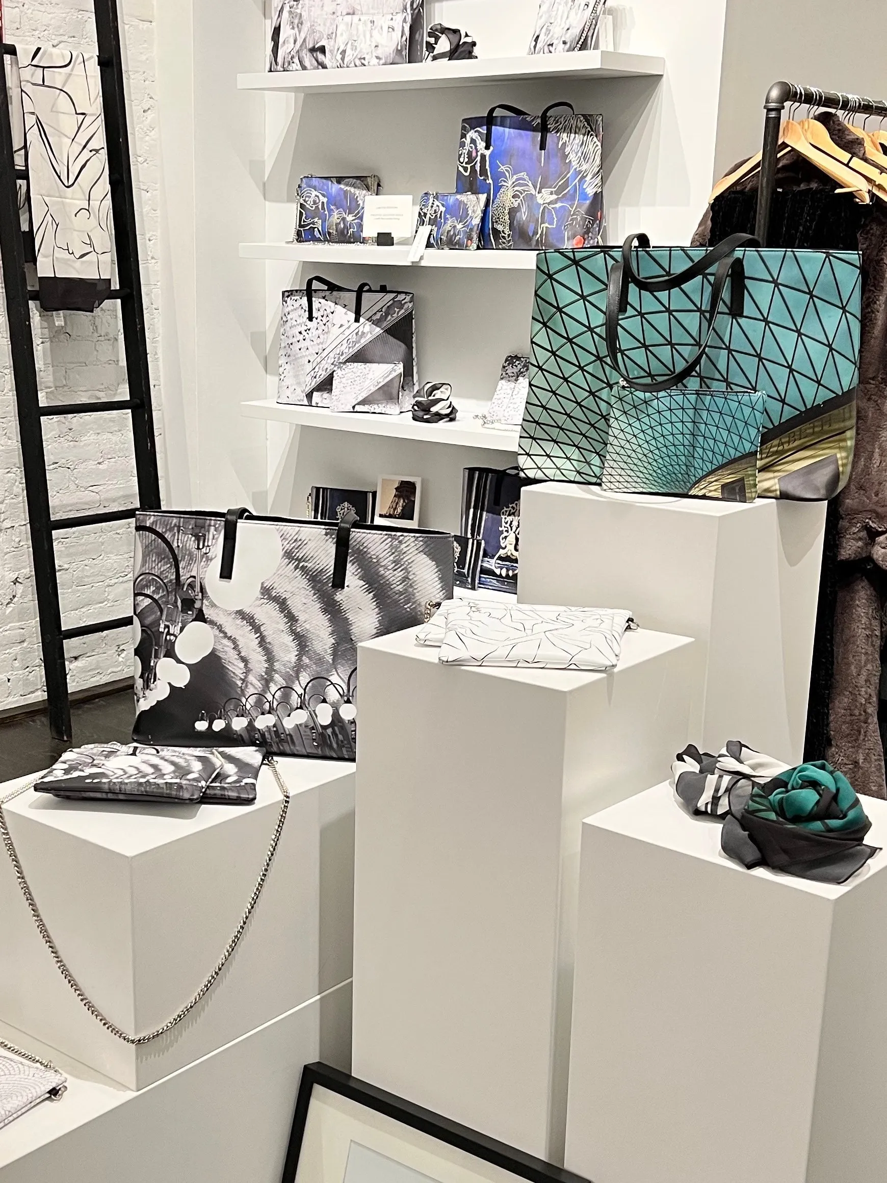 45" Square Silk Scarf in London Museum Roof by Jessica Murray