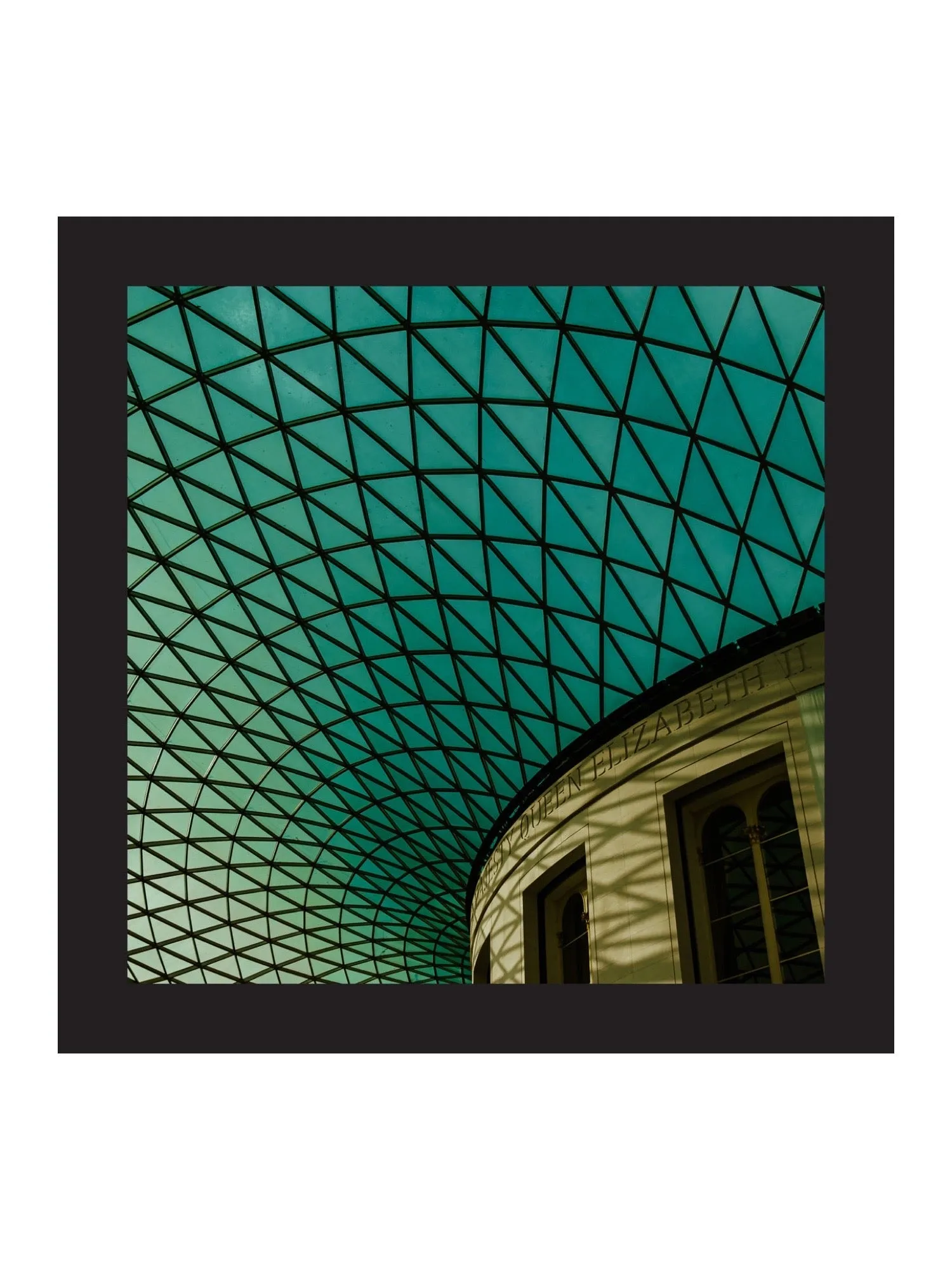 45" Square Silk Scarf in London Museum Roof by Jessica Murray