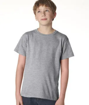 705B Anvil Youth Heavyweight Tee Heather Grey (90/10)