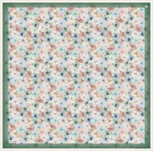 Armine Hydrangea Print Silk Scarf #84