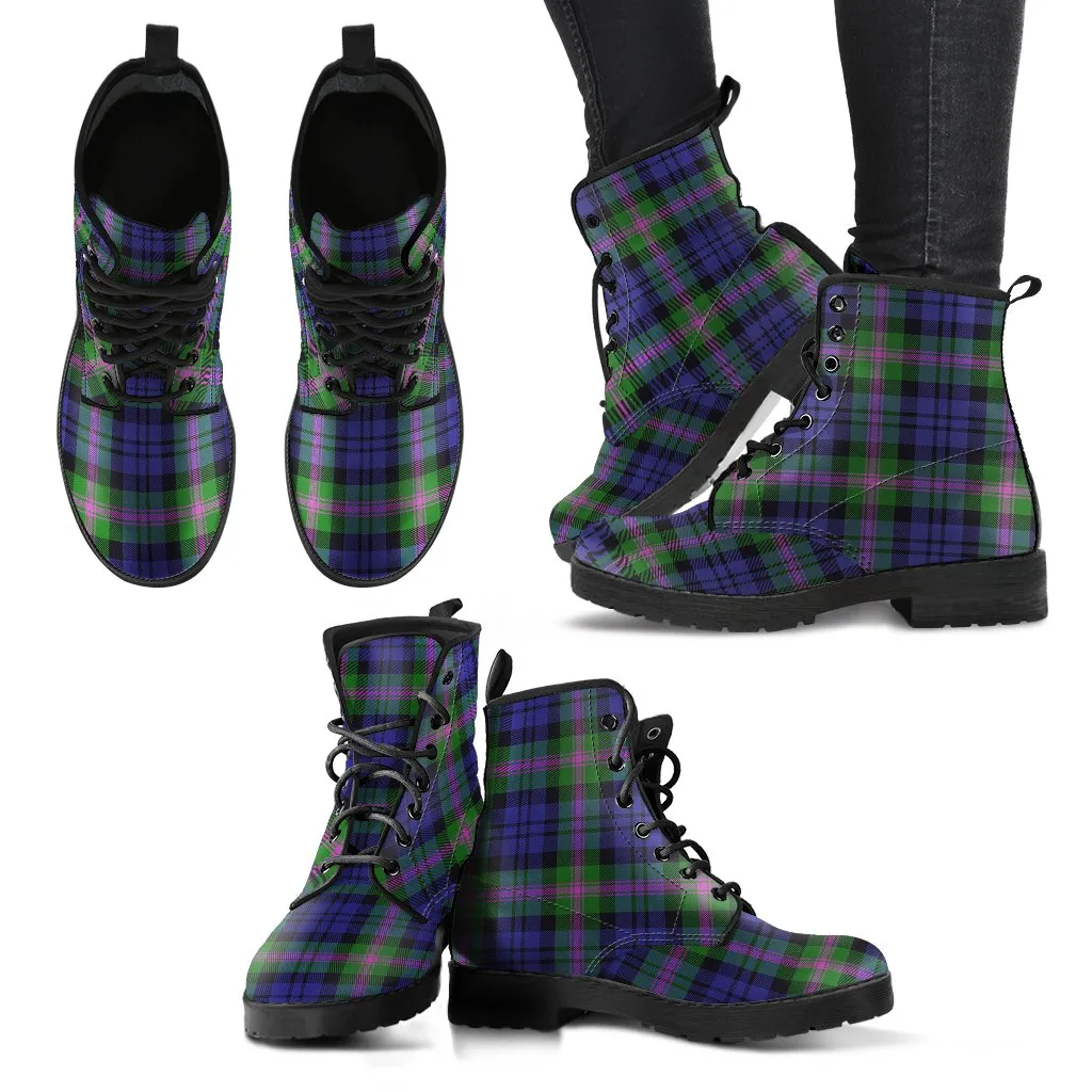 Baird Modern Tartan Leather Boots