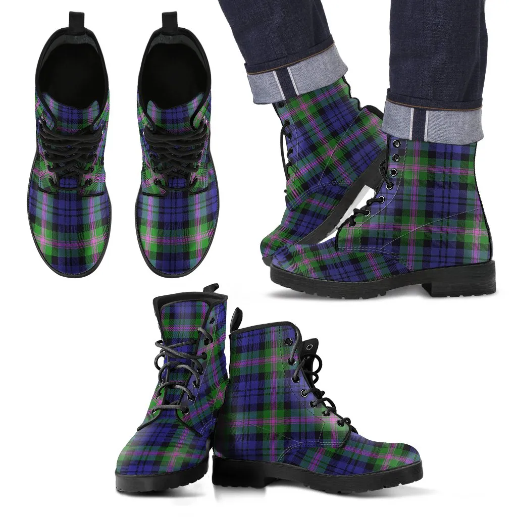 Baird Modern Tartan Leather Boots