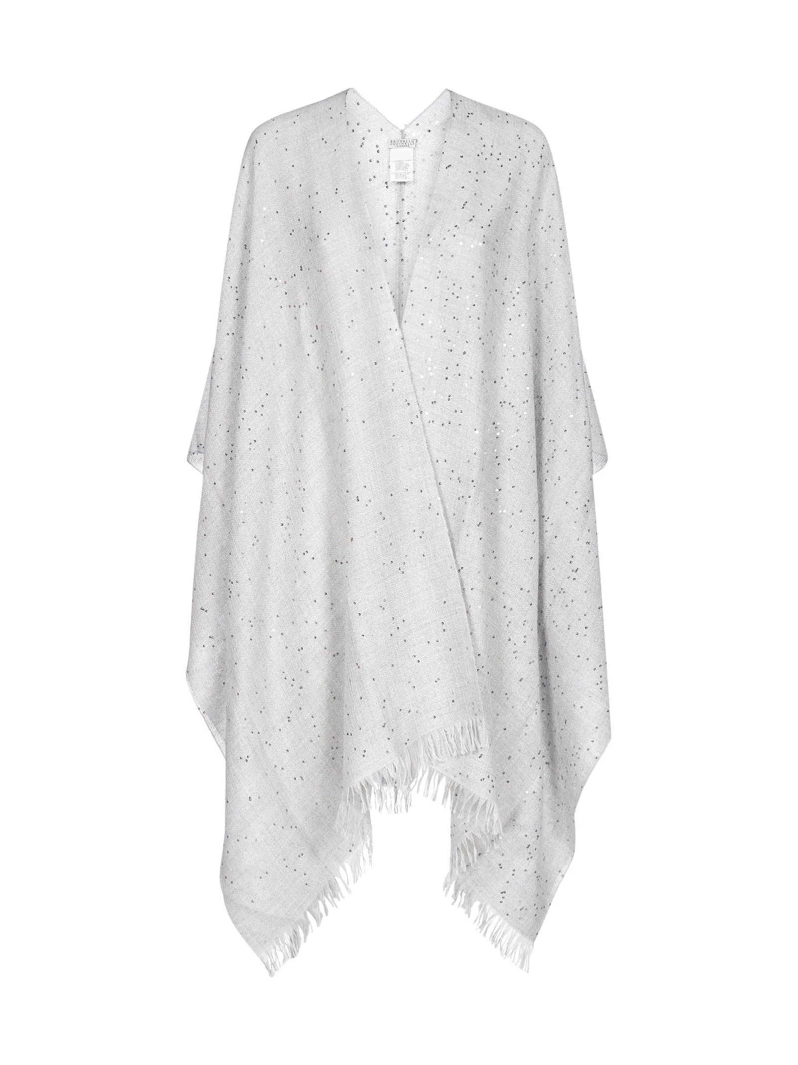 Brunello Cucinelli Sequined Frayed Shawl