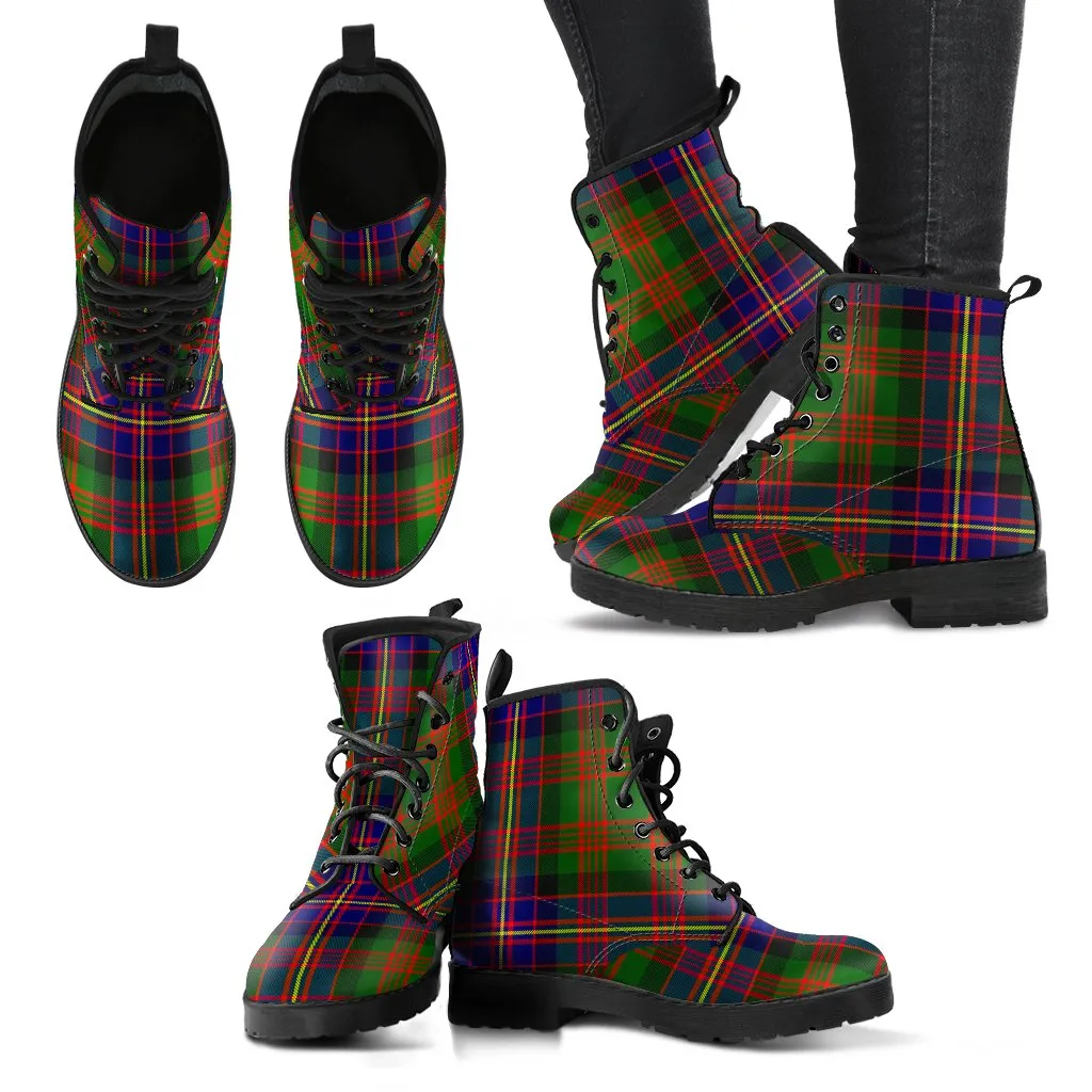 Cochrane Modern Tartan Leather Boots