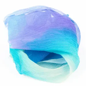 Crinkle Silk Chiffon - Seascape  DL 16