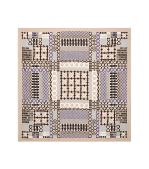 Gancini Print Foulard Beige