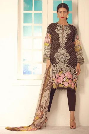 Khaadi Winter Collection 2017 – P17702 Brown 3Pc