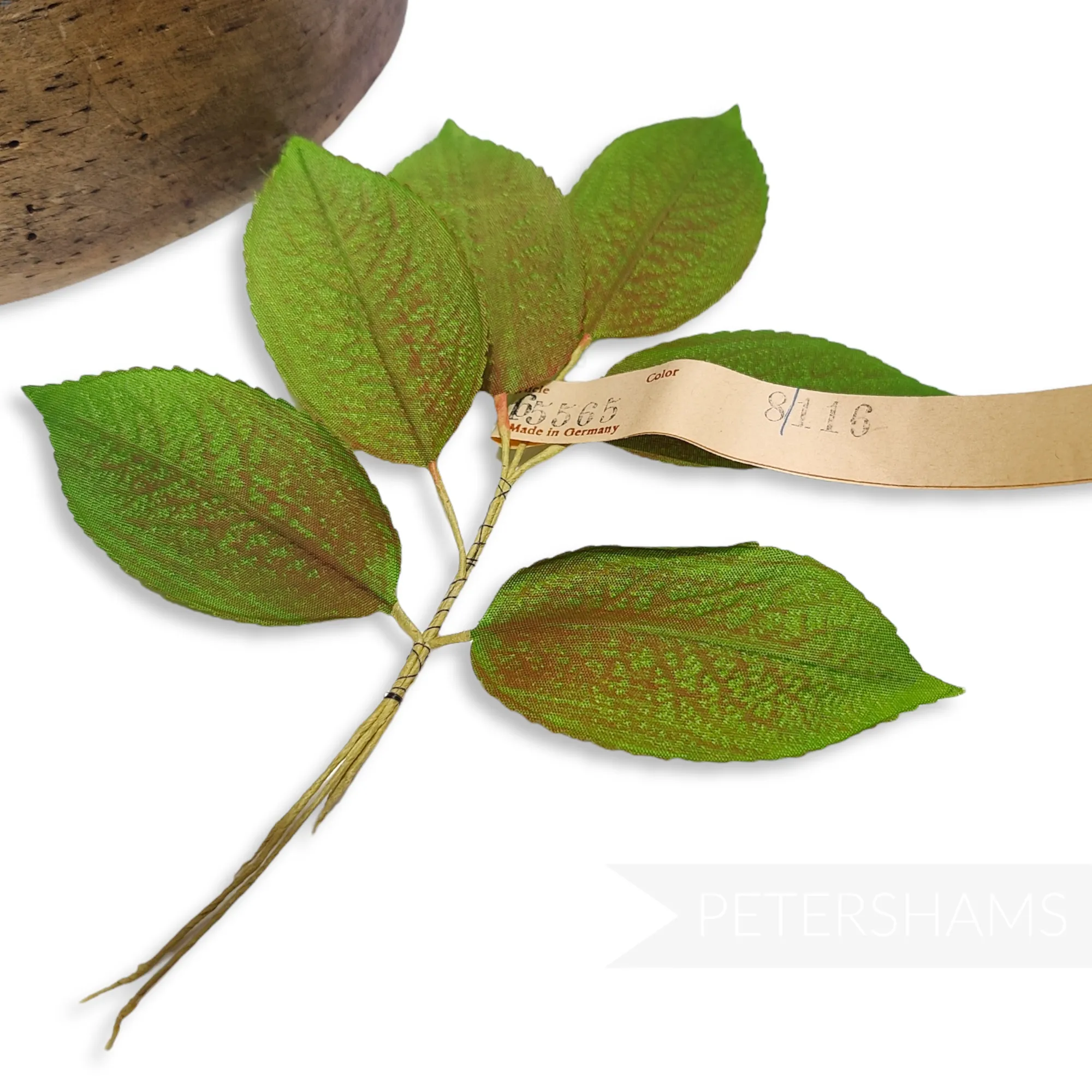 'Kieran' Vintage 1950's German Wired Cherry Leaf Spray