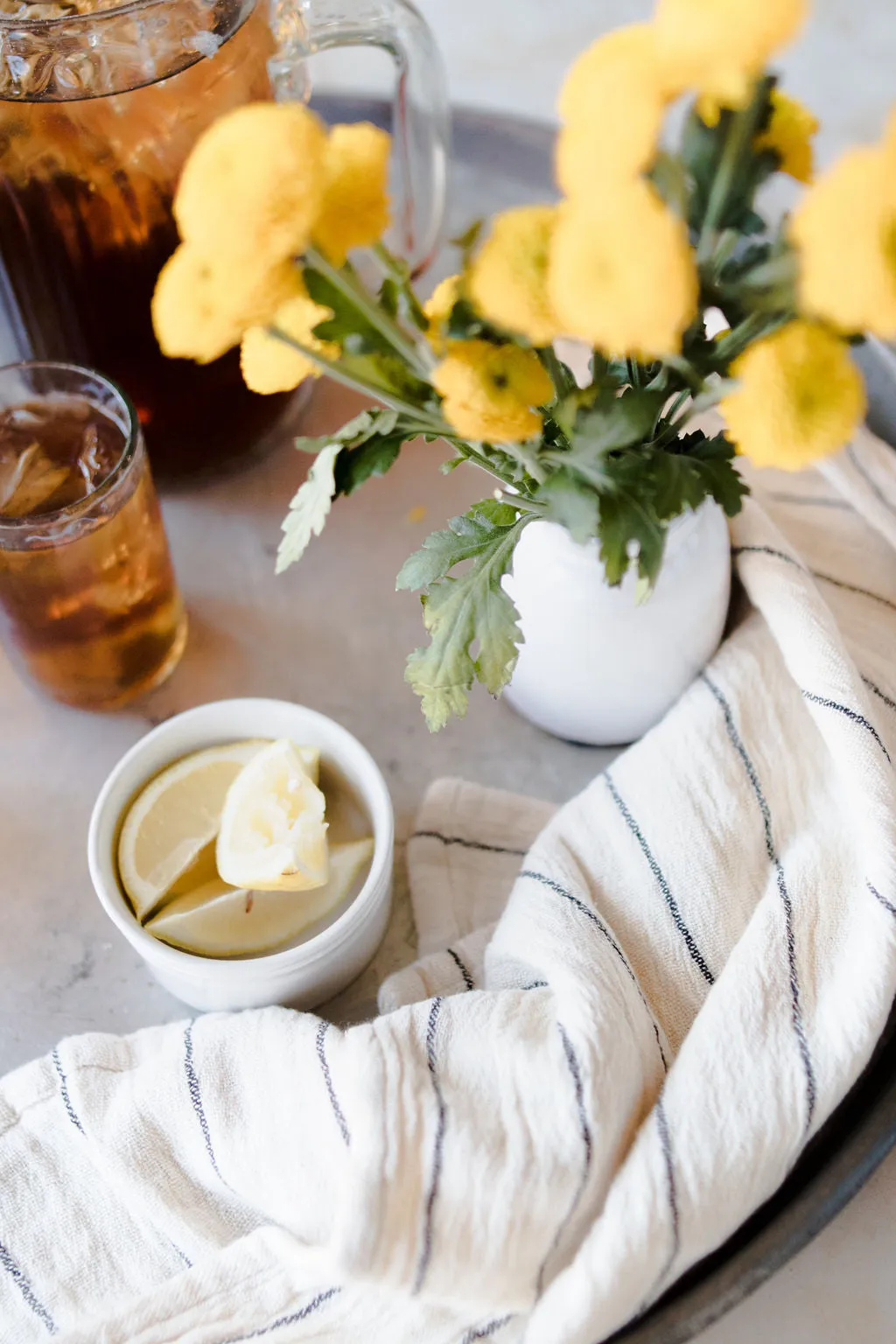 Washed Linen Dish Towels, Five Colors & Styles